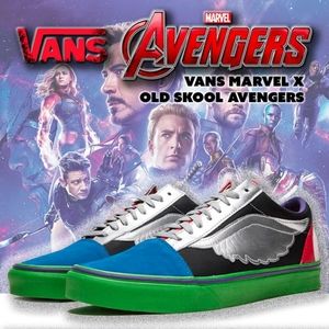 Vans Marvel x Old Skool Avengers skate shoes